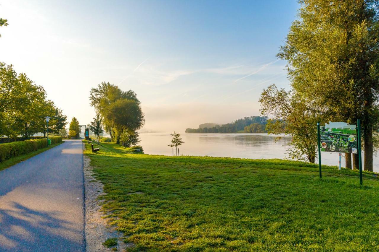 Camping & Pension Au An Der Donau Exteriör bild